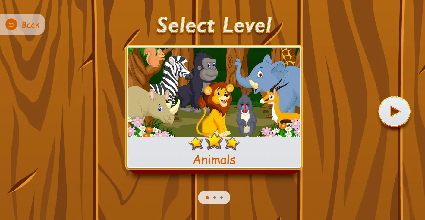 Select level screenshot of game