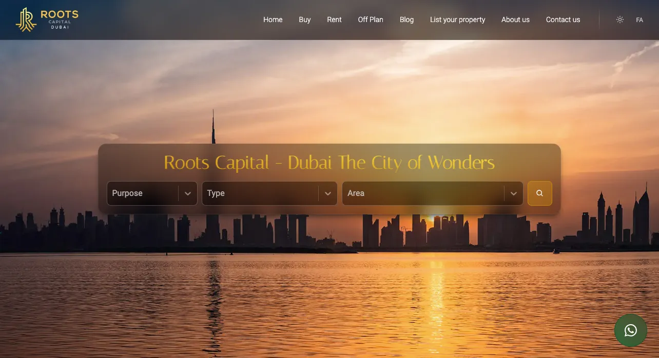 Real Estate website screenshot